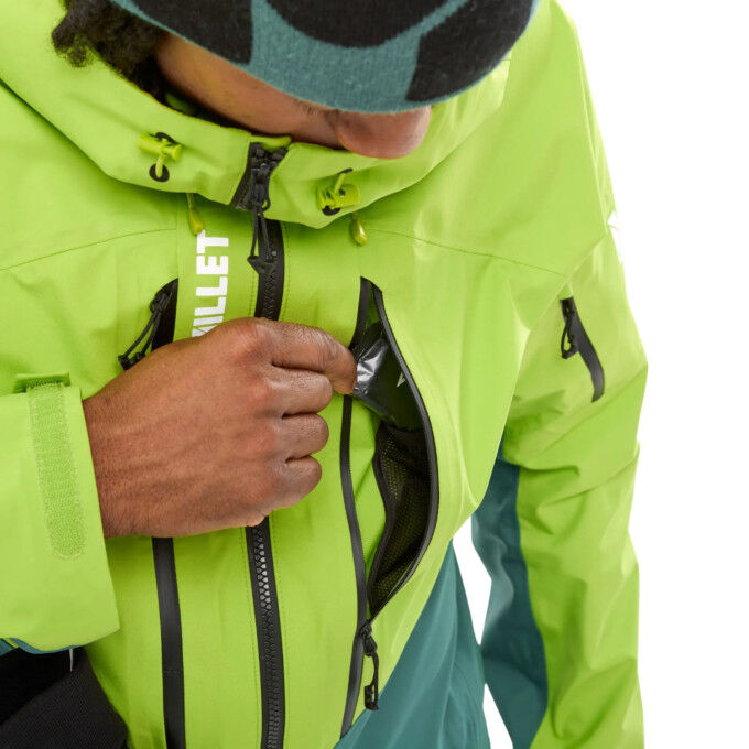 Chaqueta de esquí MILLET para hombre M WHITE 3L | Impermeable y transpirable