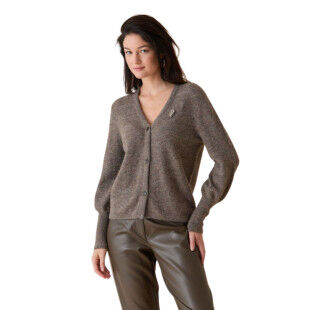 Damen-Strickjacke Diplodocus Doudou: Eleganz und Komfort in sanfter Weichheit