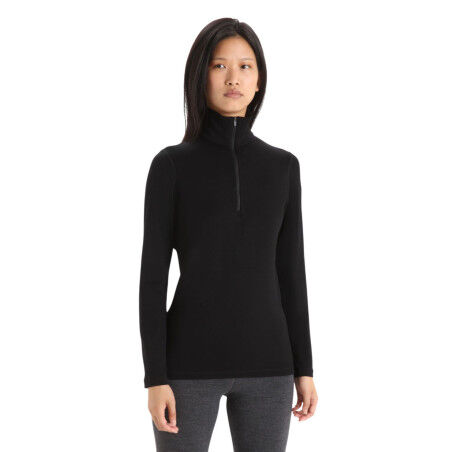 Maglia termica da donna in lana merino 260 Tech Half Zip – Calore e comfort