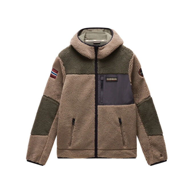 Napapijri Yupik FZH 3: giacca in pile con zip da uomo per l'outdoor