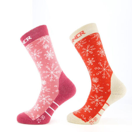 Sinner Snow Kinder – 2 Paar bequeme und atmungsaktive Skisocken