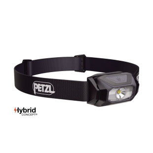 PETZL TIKKINA® Black – Kompakte Stirnlampe mit 300 Lumen