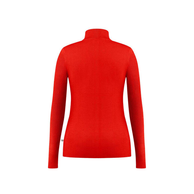 Adèle Women's Scarlet Red White Pepper Sweater – Elegance and comfort