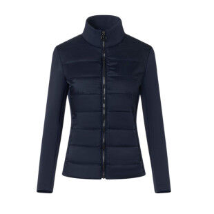 Linn Women's Jacket – Satin and Quilted Nylon | Functional Elegance