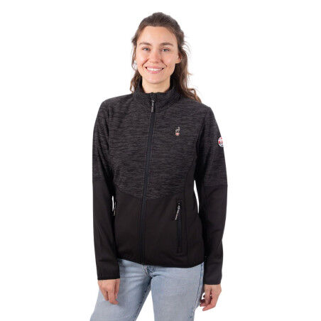 Giacca in pile da donna Aulp Berti Black: comfort ed eleganza per tutti i giorni