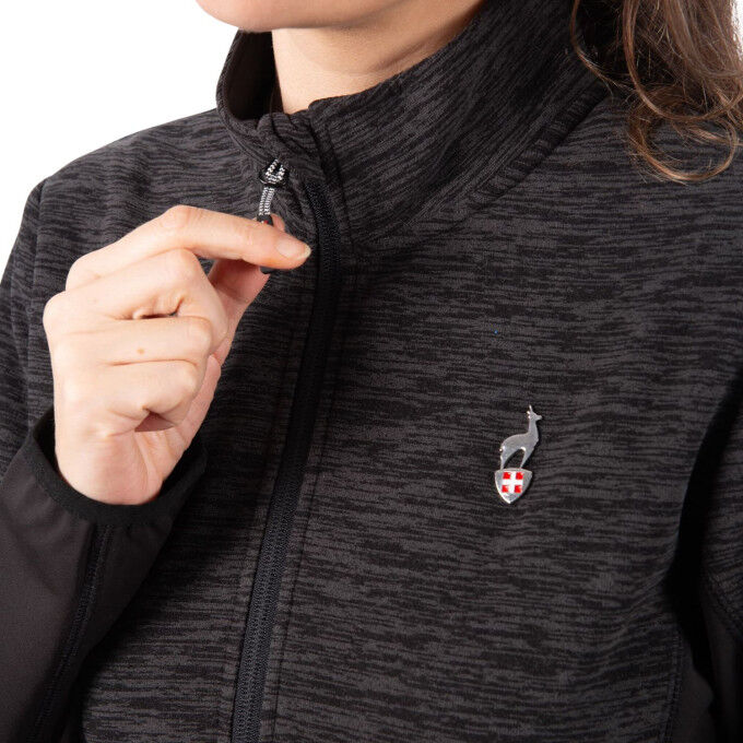 Aulp Berti Black Women's Fleece Jacket: comfort and elegance for everyday wear