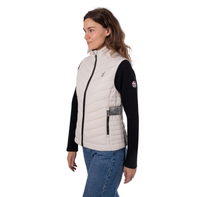 Chaleco para mujer Aulp Bisou Sand: elegancia y materiales reciclados