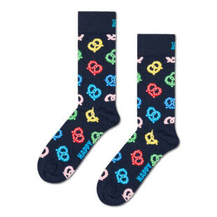 Pretzel Sock – Novelty socks with blue pretzel pattern