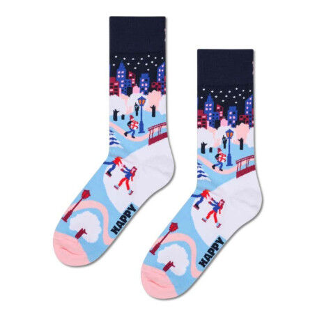 Ice Skating In The City – Fun and comfortable winter socks