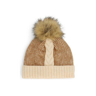 Gorro para mujer Spyder Plait Pom - Sand Dune | Elegancia y comodidad invernal