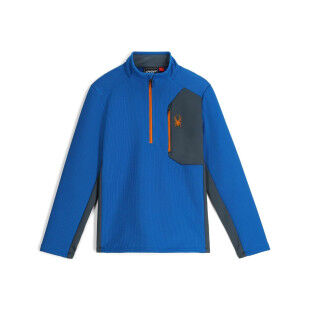 Forro polar con cremallera de 1/2 hombre Spyder Bandit - Cobalt | Estilo y rendimiento alpino