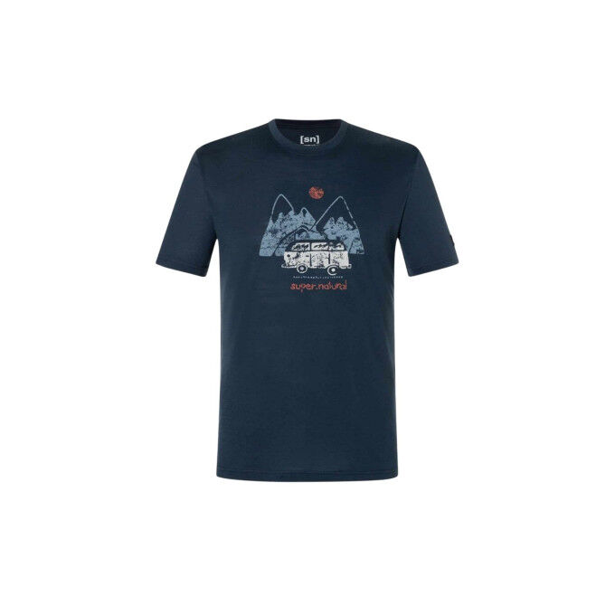 T-shirt Super.Natural Dolomites Homme – confort et style en laine mérinos