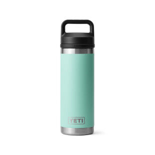 Yeti Rambler® 18 oz Seafoam: botella isotérmica resistente y práctica