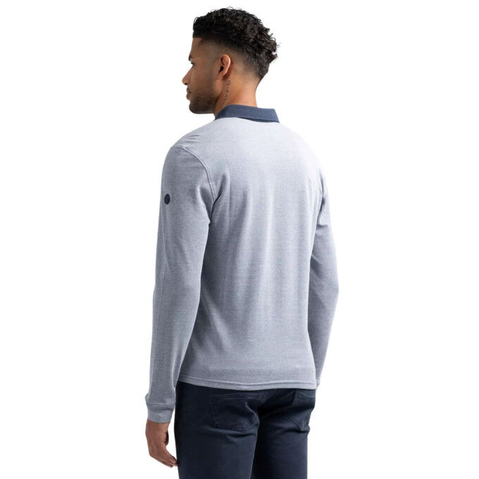 Sun Valley Belviuw – Dark Indigo: Men's ML polo shirt for everyday wear