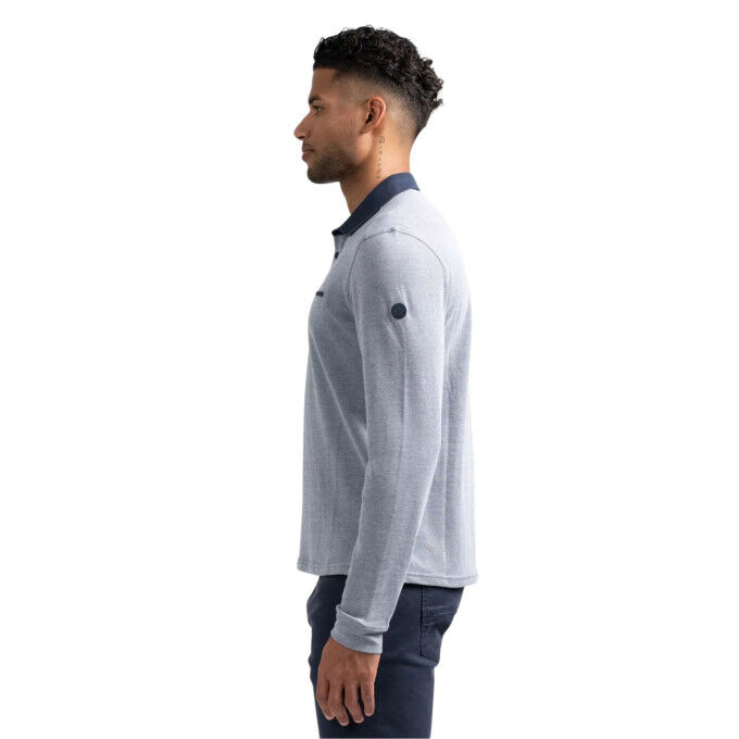 Sun Valley Belviuw – Dark Indigo: Men's ML polo shirt for everyday wear
