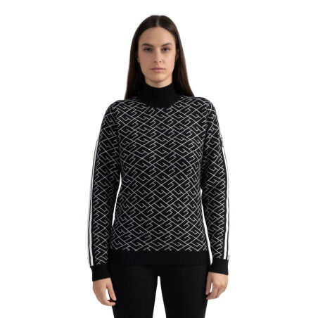 Damenpullover Sun Valley Ukon – Schwarz: Wärme, Komfort und Sportswear-Style