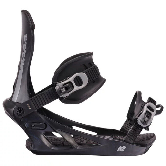 K2 Sonic Black Snowboard Bindings - Comfort, All-Mountain Progression