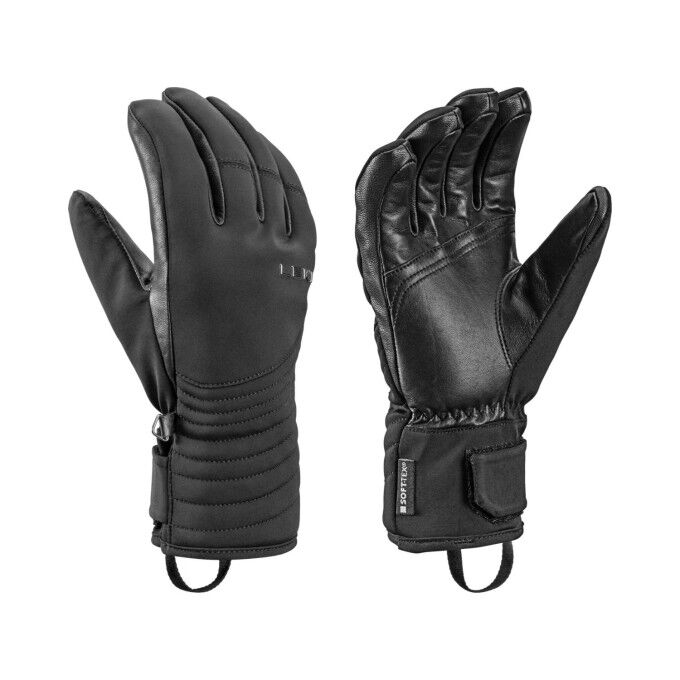 Guanti da sci da donna Leki Vallarta Base Zero Black: calore e comfort estremi