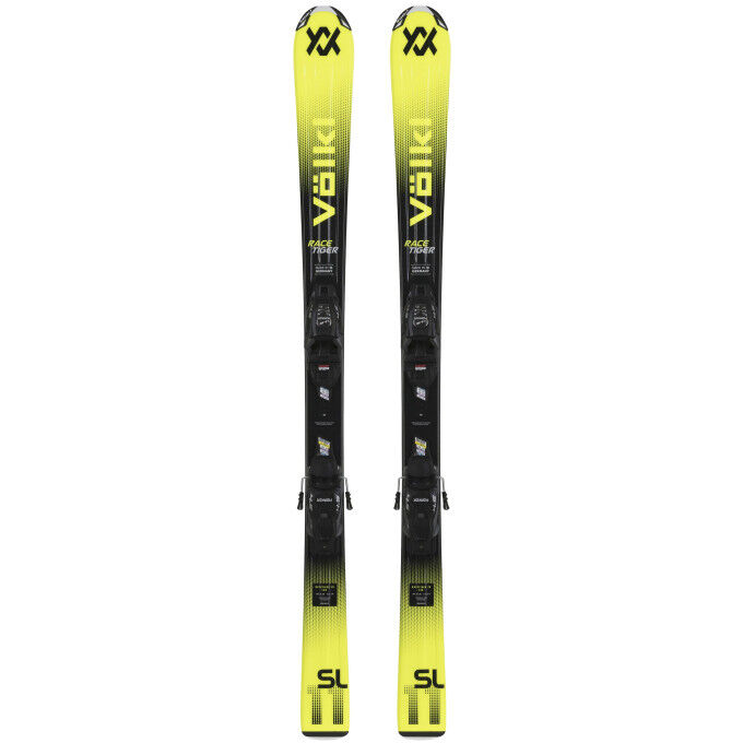 Völkl RACETIGER JR YELLOW Junior Ski Package + Bindings
