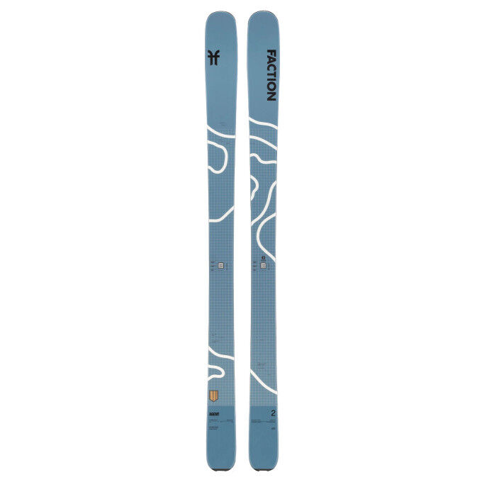 Faction AGENT 2 Blue Skis – Versatile touring and freeride skis