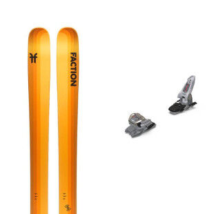 Pack of Faction DANCER 3 skis + bindings : Colour - Orange, Ski size - 183