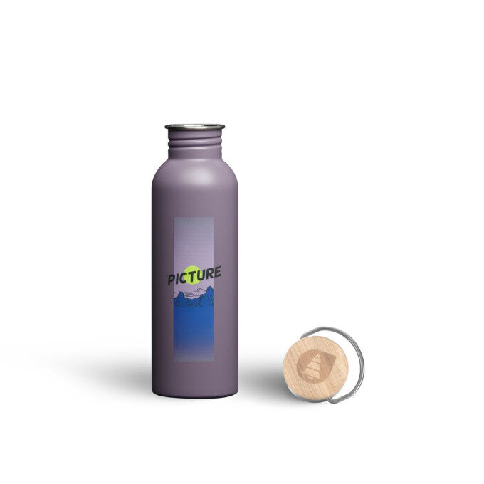 Flasche HAMPTON – Trinkflasche aus recyceltem Stahl, 0,75 l, im natürlichen Stil