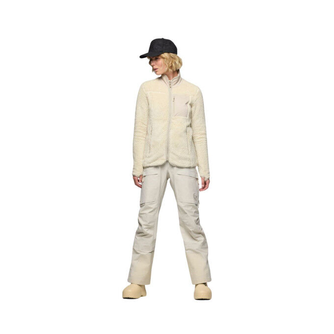 Pile da donna Norrona Femund warm3 Oatmeal: calore e comfort all'aria aperta