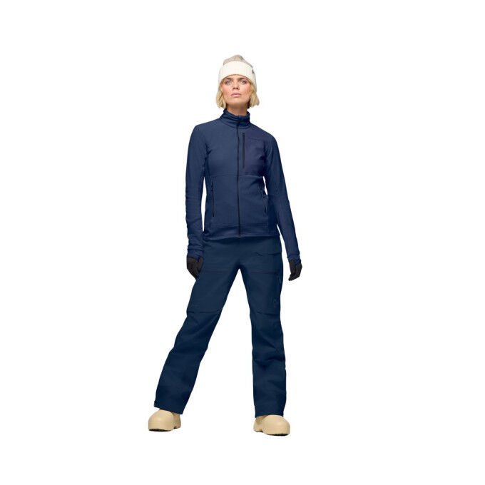 Norrona Lofoten warm2 Mujer: forro polar versátil para freeride y alpinismo