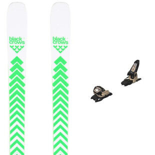 Black Crows CAPTIS ski package + bindings : Colour - Green, Ski size - 178