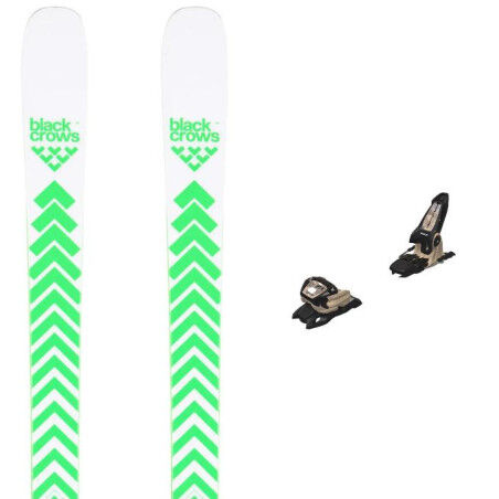 Set da sci Black Crows CAPTIS + attacchi : Colore - Verde, Dimensioni dello sci - 178