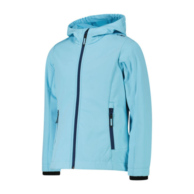 CMP girls' softshell jacket – Fixed hood and protection