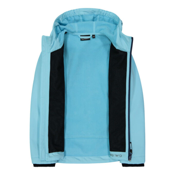 Chaqueta softshell para niña CMP – Capucha fija y protección