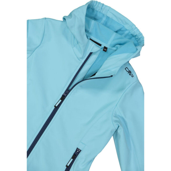 Giacca softshell da bambina CMP – Cappuccio fisso e protezione