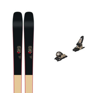 Set da sci FREERIDE 98 Van Deer + attacchi : Colore - NERO/SABBIA, Dimensioni dello sci - 172