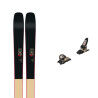 Set da sci FREERIDE 98 Van Deer + attacchi : Colore - NERO/SABBIA, Dimensioni dello sci - 172