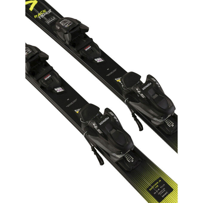 Junior-Skiset Völkl Racetiger JR Yellow + Bindungen VMOT JR