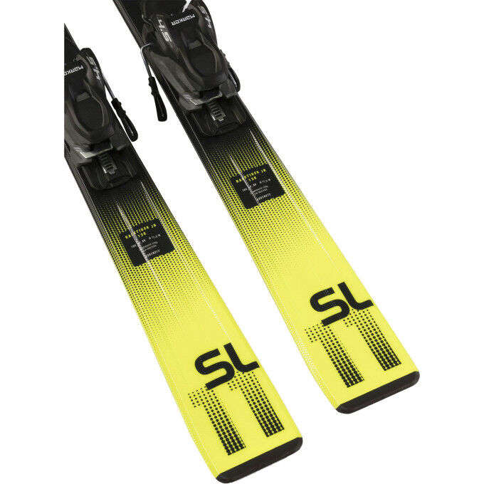 Junior-Skiset Völkl Racetiger JR Yellow + Bindungen VMOT JR