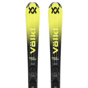 Set da sci junior Völkl Racetiger JR Yellow + attacchi VMOT JR