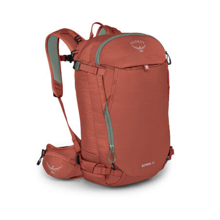 Osprey Sopris 30 - Emberglow Orange: technical ski backpack for women