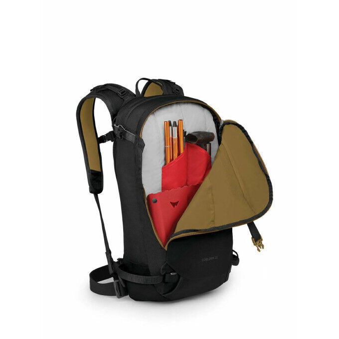 Osprey Soelden 22 - Black : le sac à dos de ski de randonnée léger et sécurisé