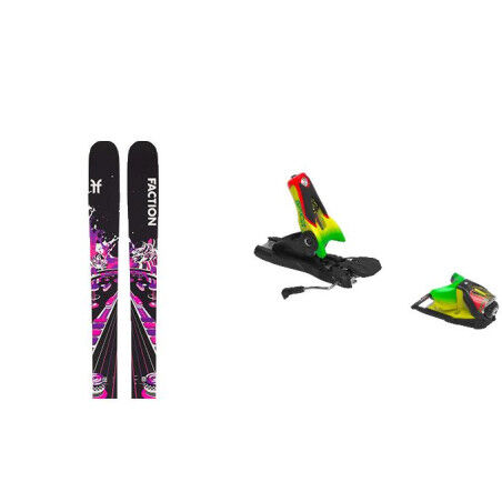Faction PRODIGY 3 Skipaket + Bindungen : Farbe - Schwarz, Größe der Skier - 172