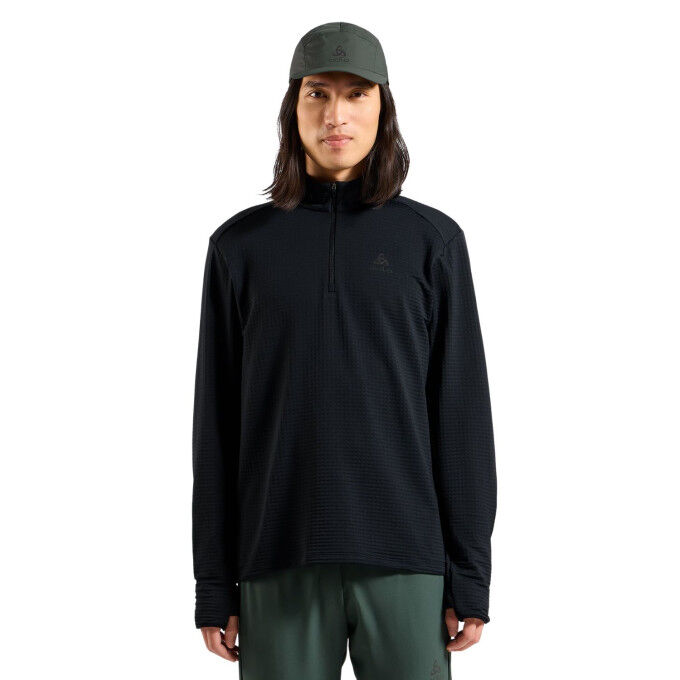 Odlo Essential Thermal 1/2 Zip Uomo – calore e libertà per le tue corse invernali
