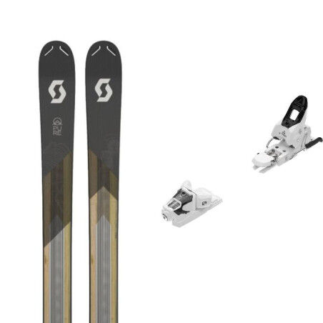 Pack of Scott PURE POW 115 skis + bindings : Ski size - 182