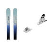 Salomon STANCE PRO W 82 ski pack + bindings : Colour - ARUBA BLUE/BLUE YONDER/LIME CREAM, Ski size - 161