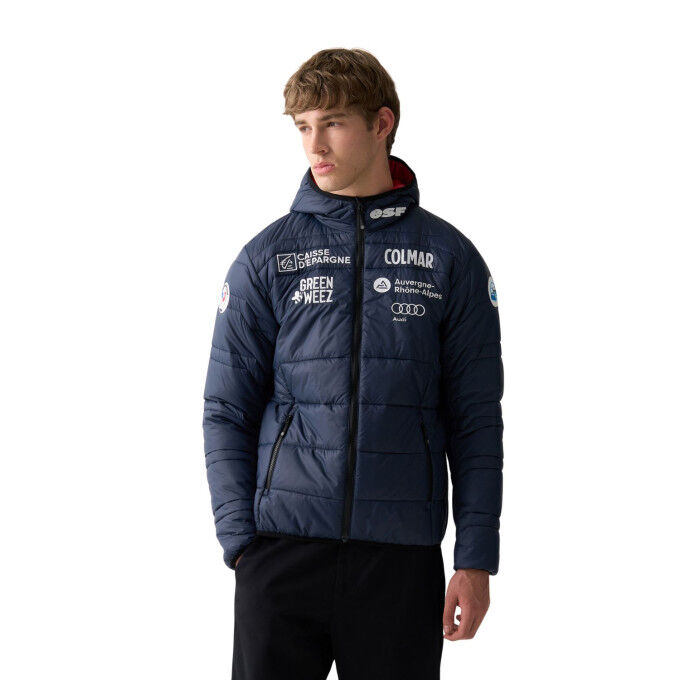 Chaqueta acolchada para hombre del equipo francés Colmar 2025/2026: estilo, comodidad y tecnicidad.