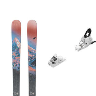 Nordica SANTA ANA 87 ski package + bindings : Colour - CORAIL/BLEU/NOIR, Ski size - 167