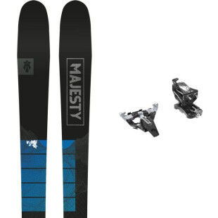 MAJESTY SUPERWOLF CARBON ski pack + bindings : Colour - Black, Ski size - 178