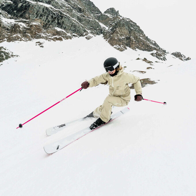 Faction Dancer 79 White alpine ski package + bindings