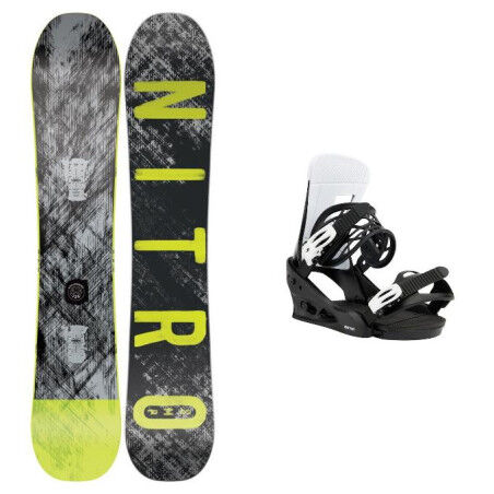 Nitro SMP snowboard pack + binding : Ski size - 158