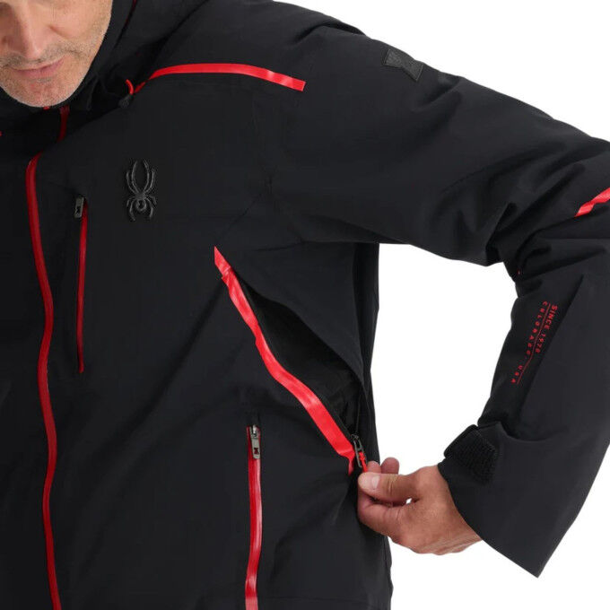 Spyder Vanqysh Black : la veste de ski haute performance homme